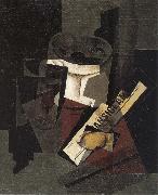 Juan Gris The still life having newspaper oil on canvas